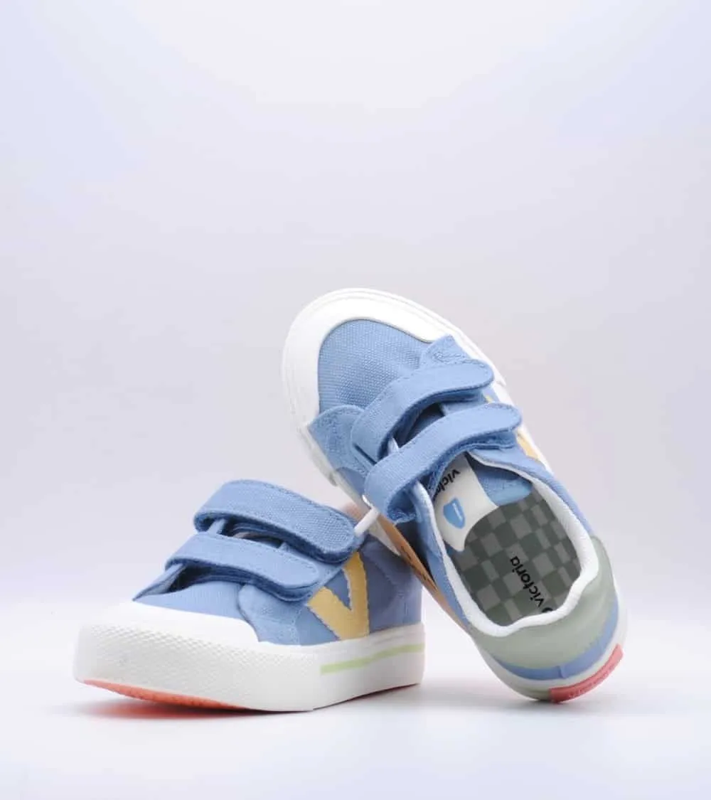 DEPORTIVO VICTORIA TRIBU VELCRO LONA AZUL JEANS