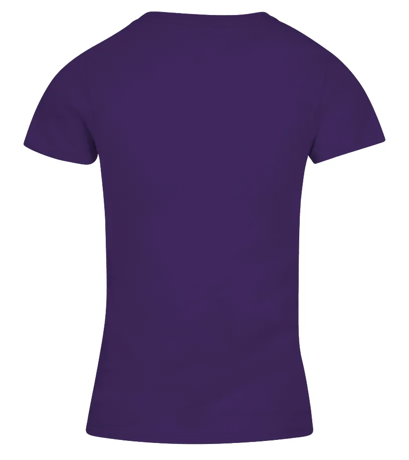 Dibujo huella de un perro Camiseta cuello pico Mujer
