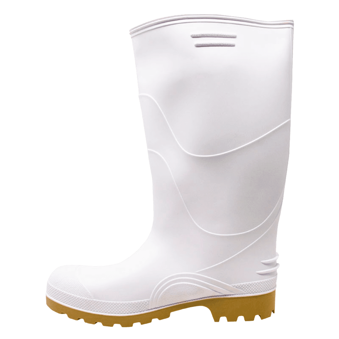 DINOSAURIO PP1015B04 TALLA 35 PAR DE BOTAS DE PVC ANTIDESLIZANTES BLANCAS ALTAS