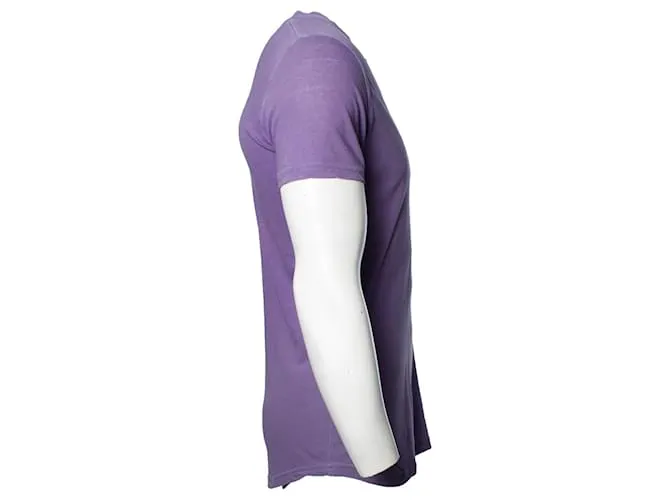 Dsquared2, Camiseta con cuello en V y logo Púrpura 