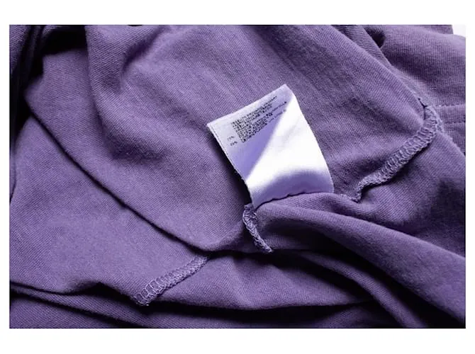 Dsquared2, Camiseta con cuello en V y logo Púrpura 