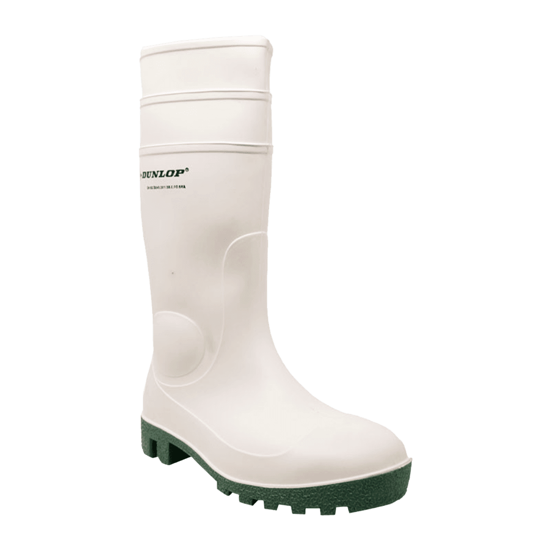 DUNLOP PP171BV06 TALLA 39 PAR DE BOTAS DE PVC CON PUNTA DE ACERO BLANCAS ALTAS