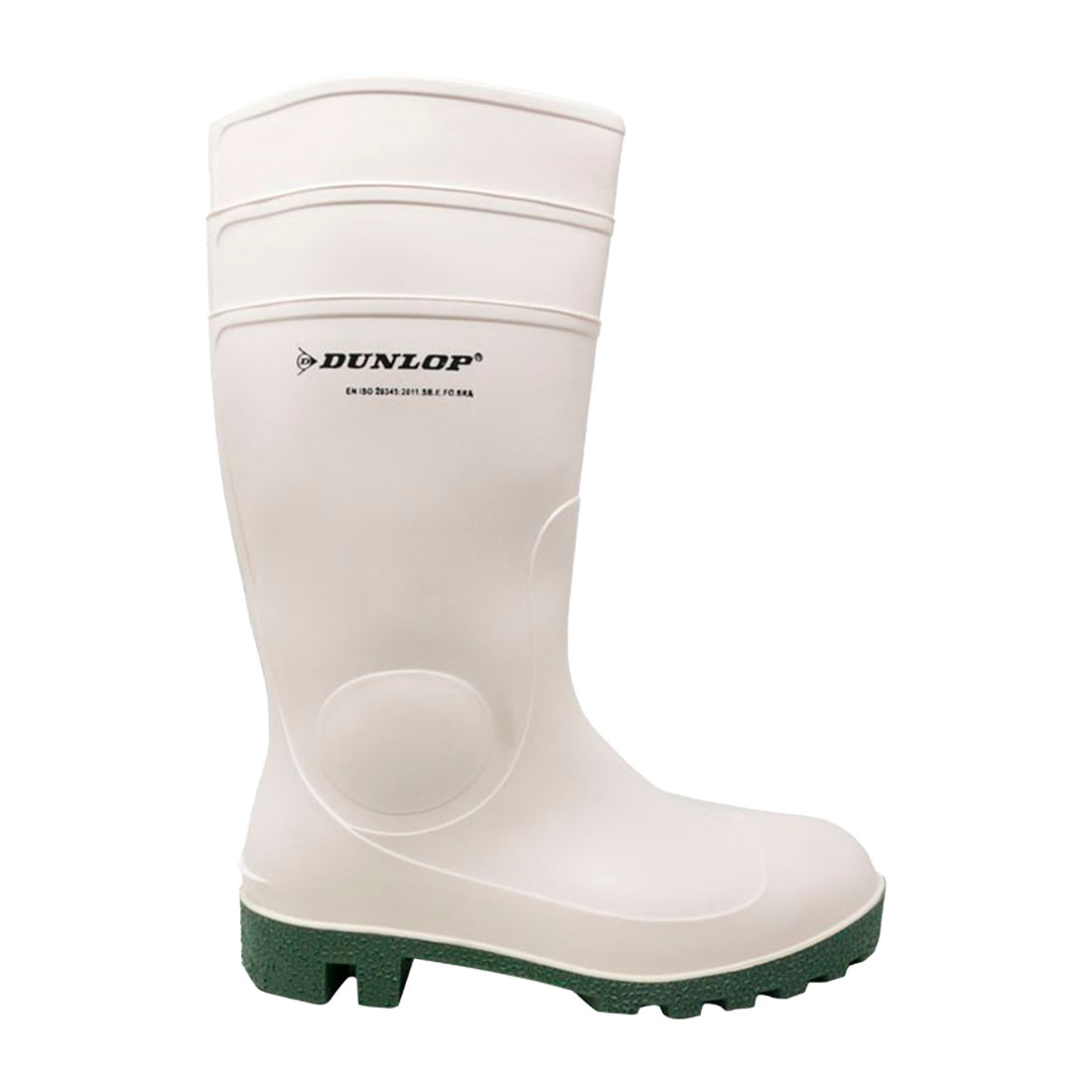 DUNLOP PP171BV06 TALLA 39 PAR DE BOTAS DE PVC CON PUNTA DE ACERO BLANCAS ALTAS
