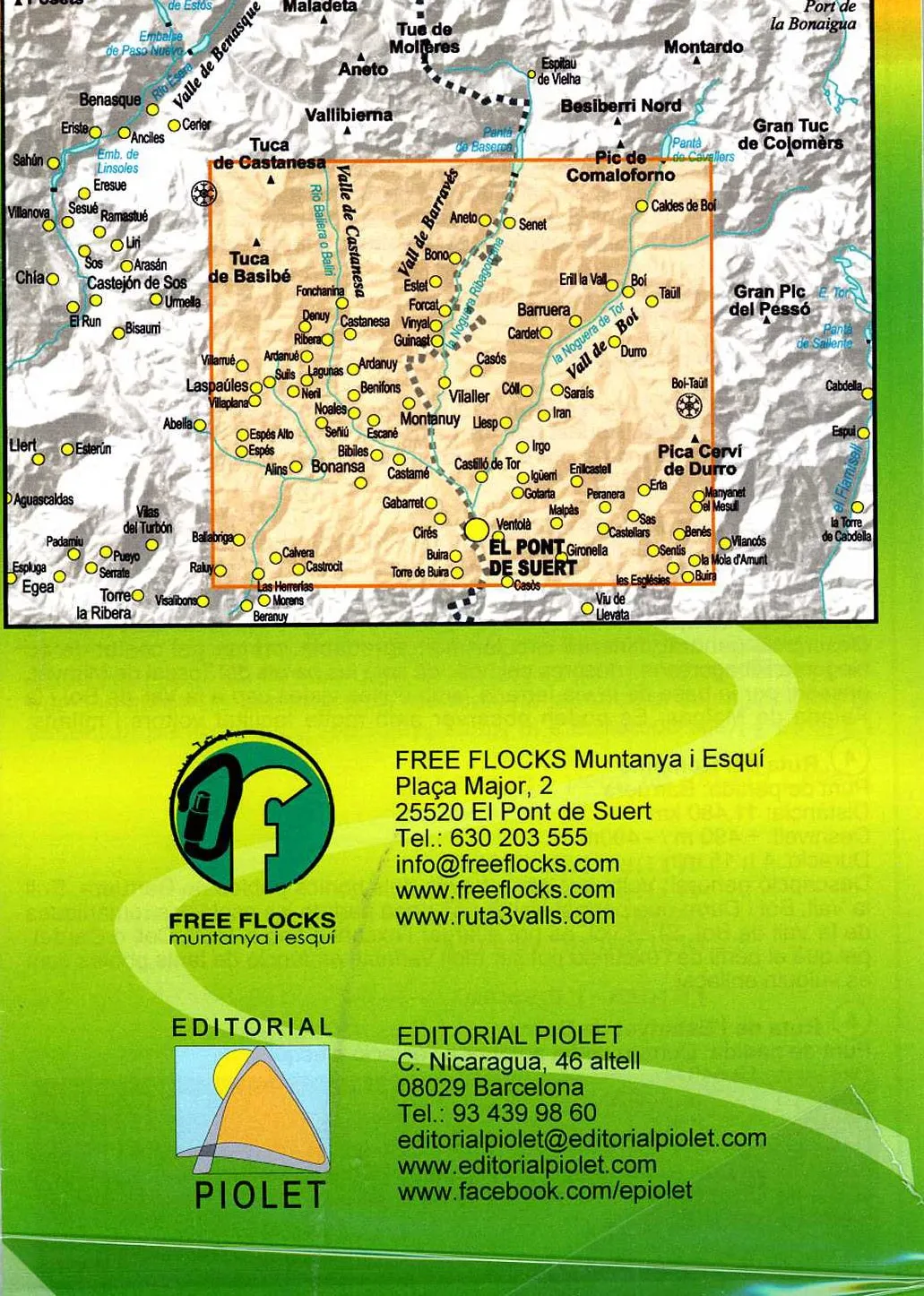 ed. piolet Ruta 3 Valls. Vall de boí, barravés i castanesa