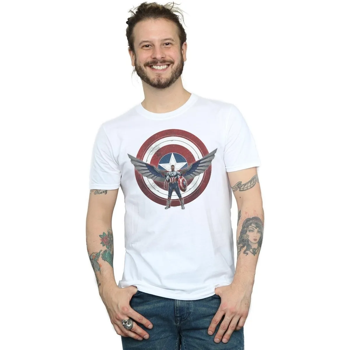 Falcon And The Winter Soldier Captain America Shield Pose
