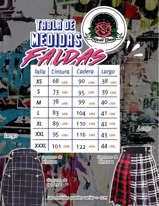 FALDA PRIDE  ROSIEGLAM