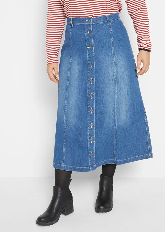 Falda vaquera Azul