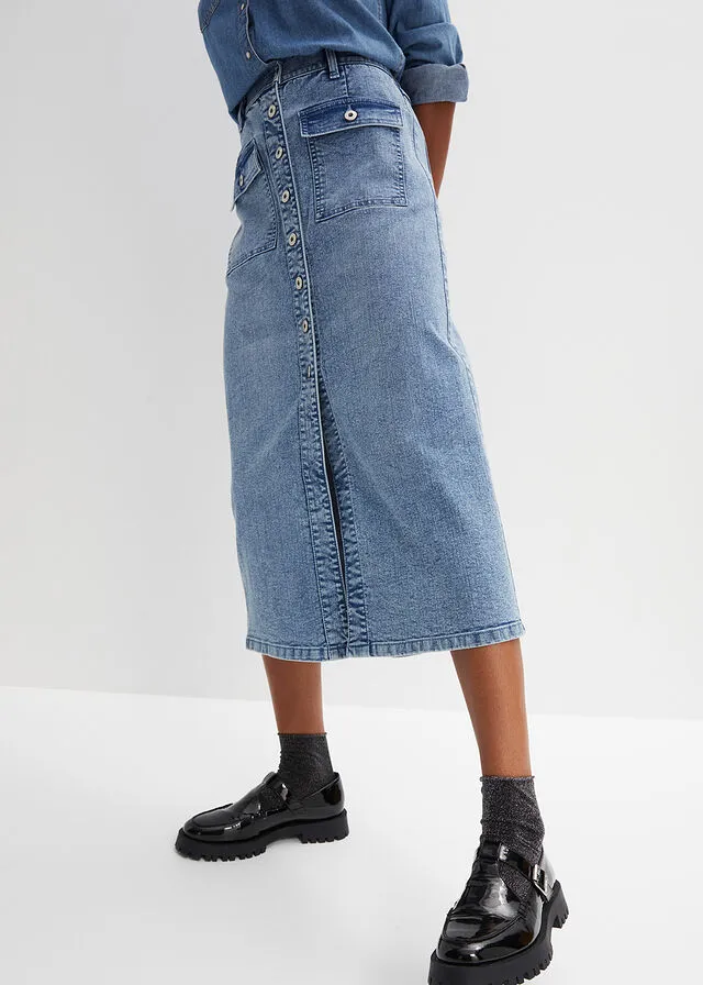 Falda vaquera Denim claro