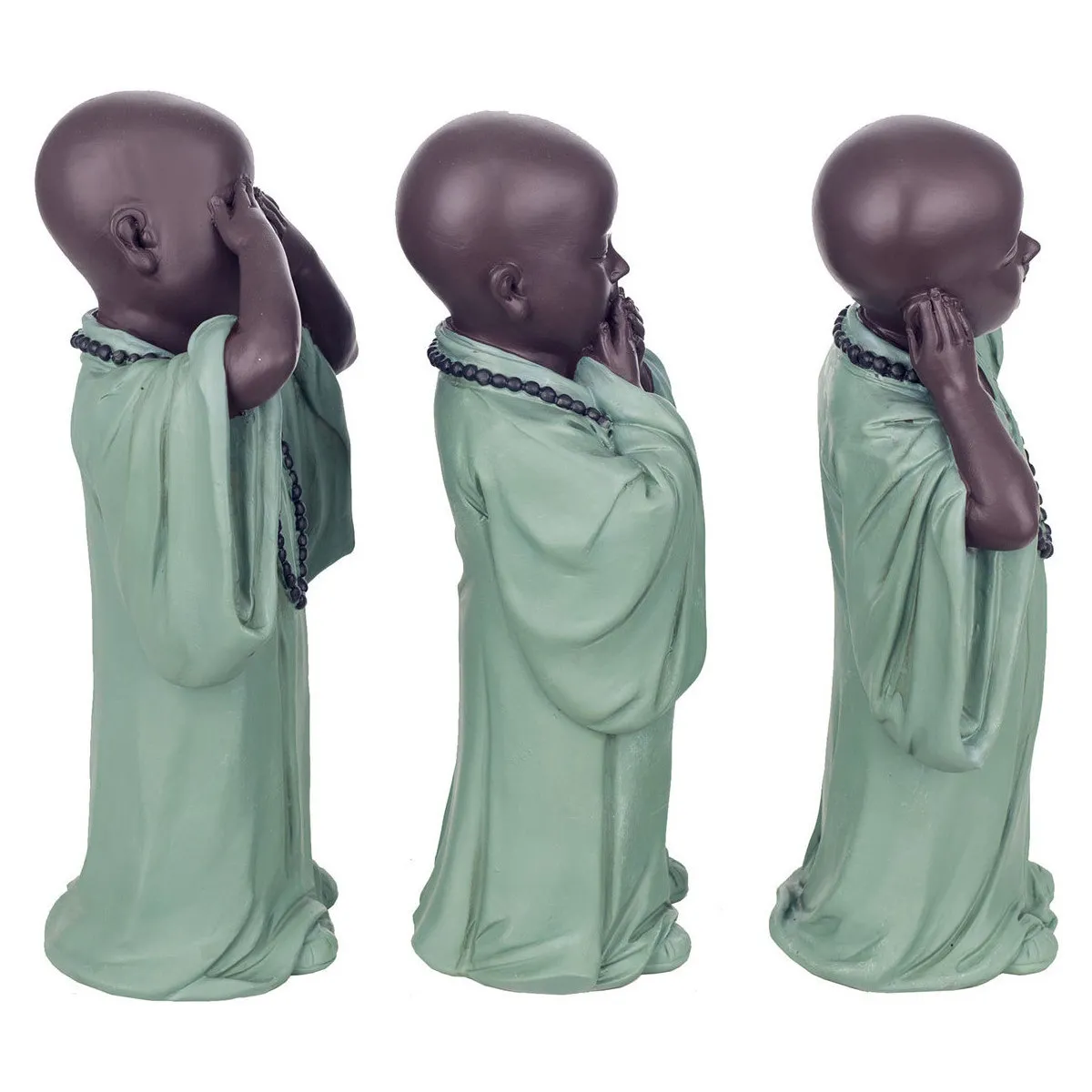 FIGURA MONJE NO VEOYEHABLA 3 UNIDADES