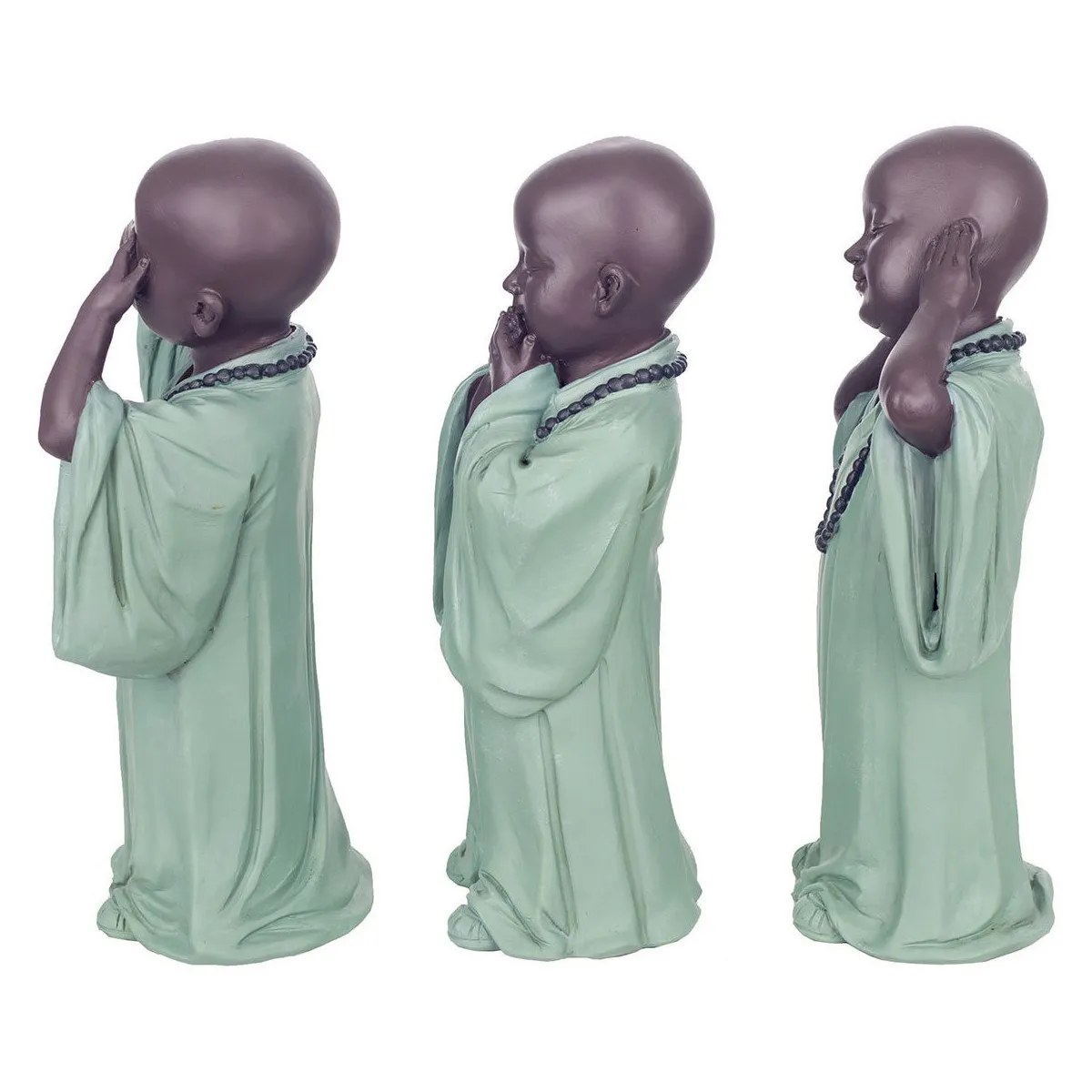 FIGURA MONJE NO VEOYEHABLA 3 UNIDADES