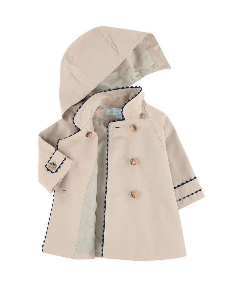 Gabardina Bebe Niña TARTINE ET CHOCOLAT Impermeable Piedra