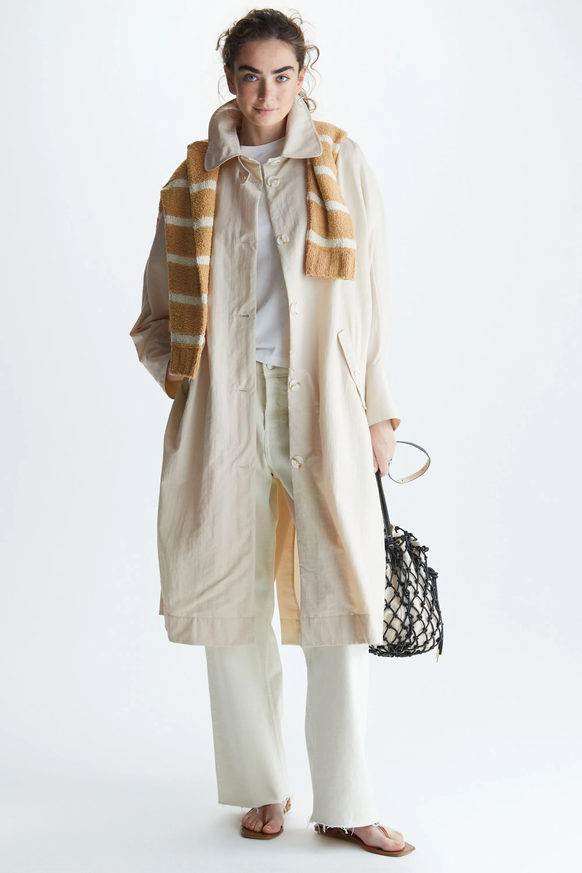 GABARDINA MIDI OVERSIZE NYLON