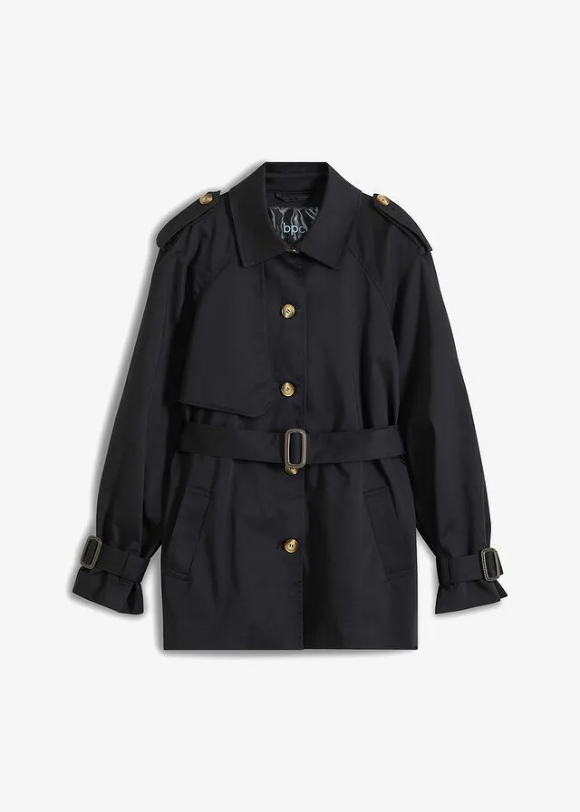 Gabardina Negro