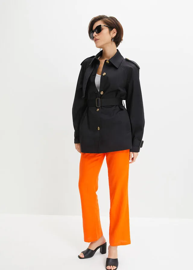 Gabardina Negro