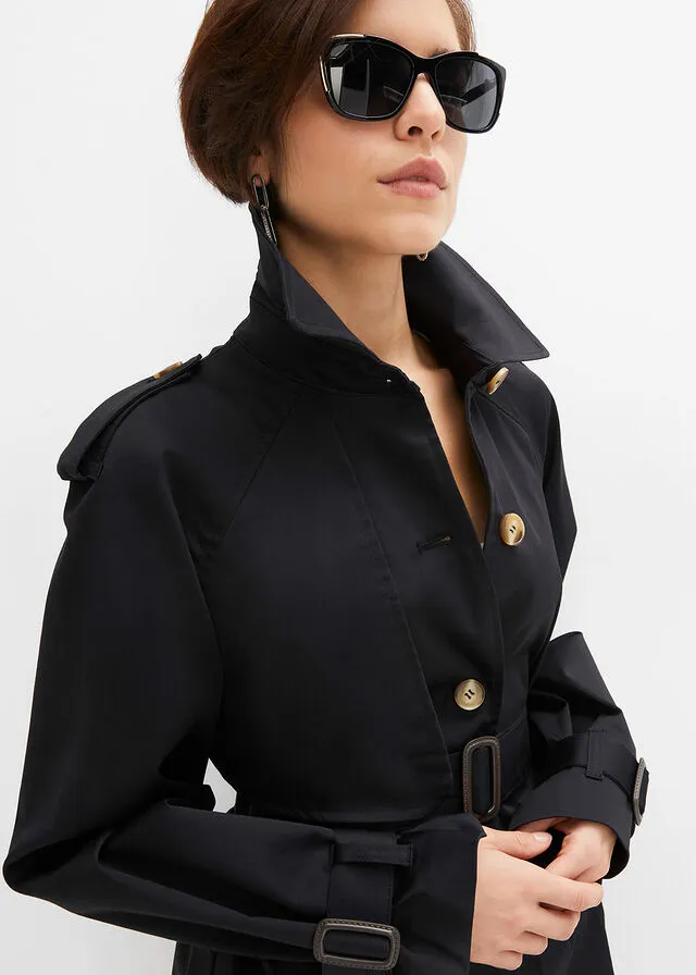 Gabardina Negro