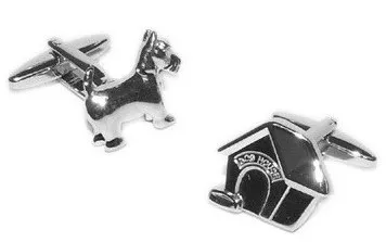 Gemelos para camisa Perro y Caseta