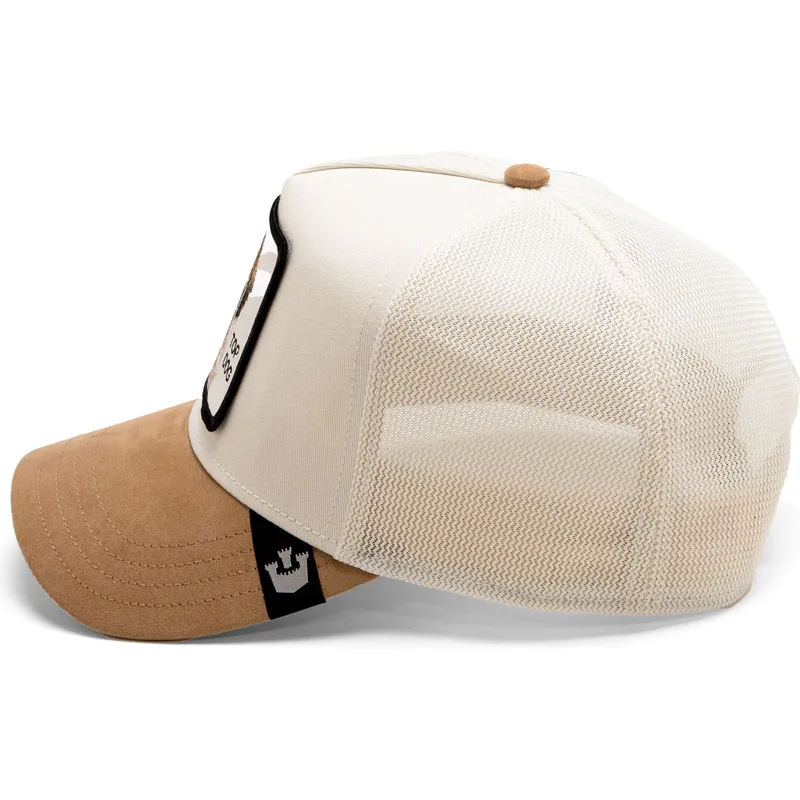 Gorra trucker beige perro san bernardo Top Dog The Suede St Bernard The Farm de Goorin Bros.