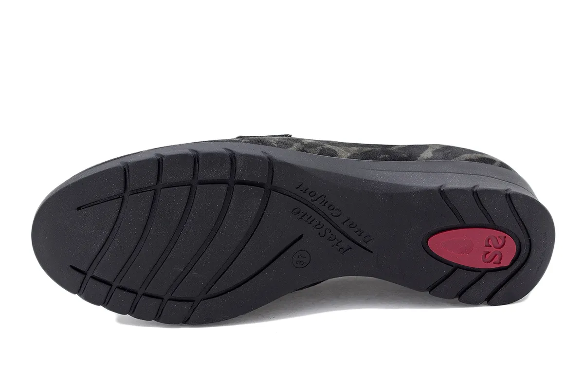 Grey Print Moccasin