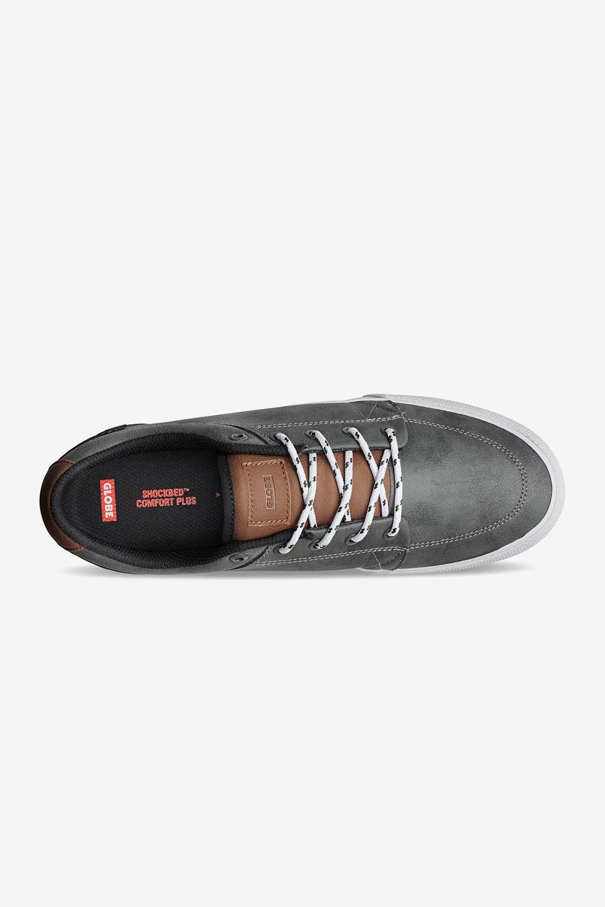 GS  GREY/DISTRESS  SKATE SHOES