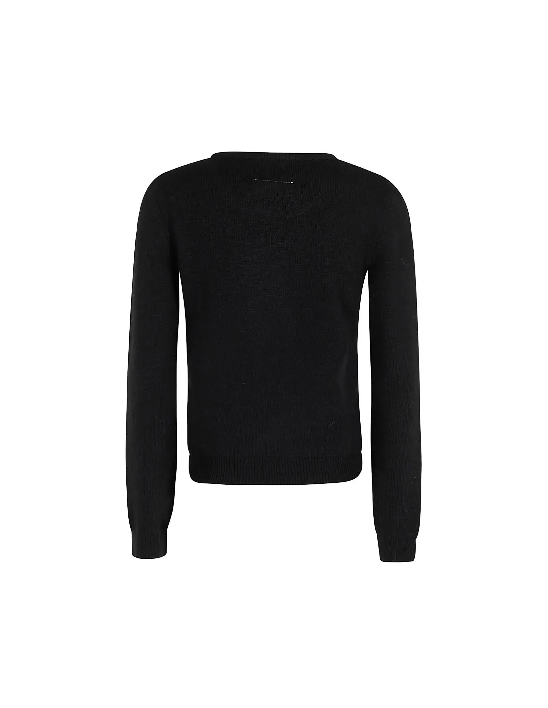 Jerseys negro de punto con recortes
