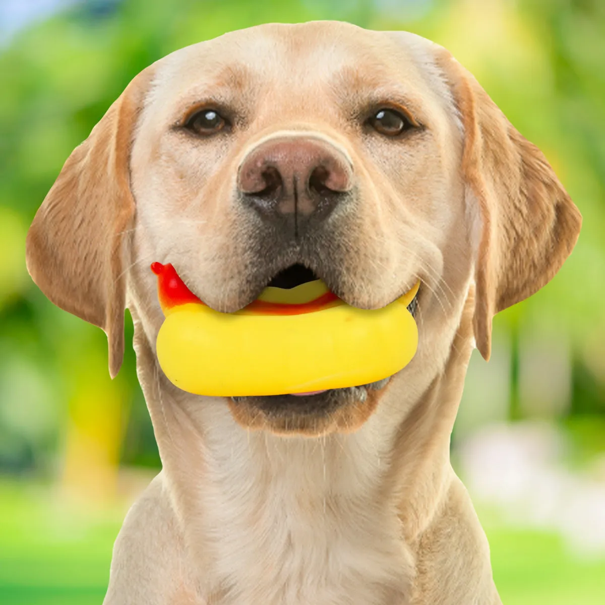 Juguete con Diseo de Hot Dog para Mascota