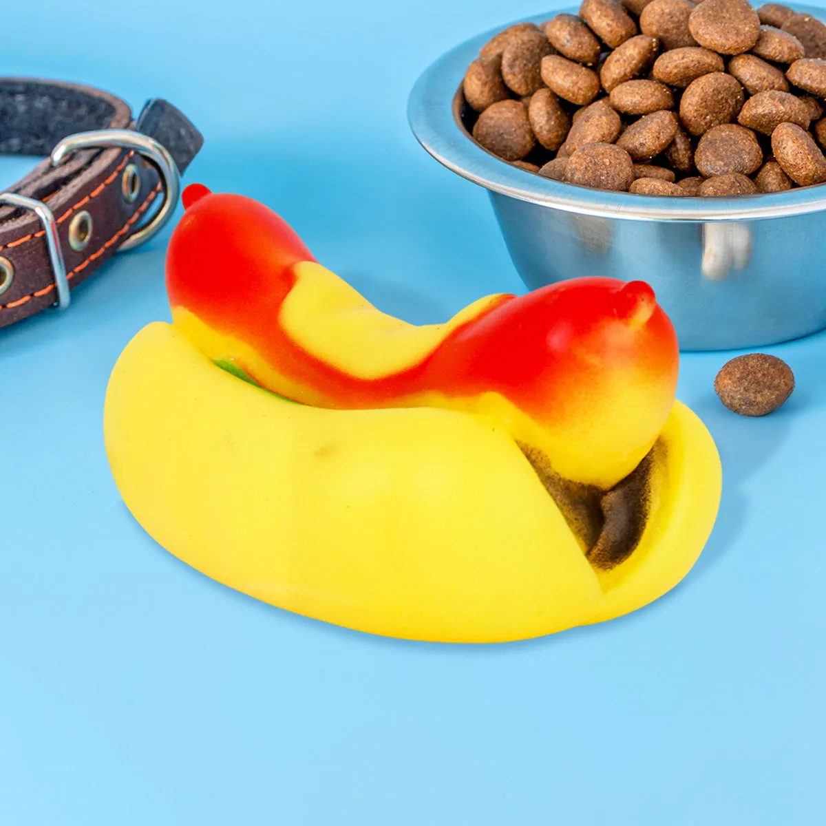 Juguete con Diseo de Hot Dog para Mascota