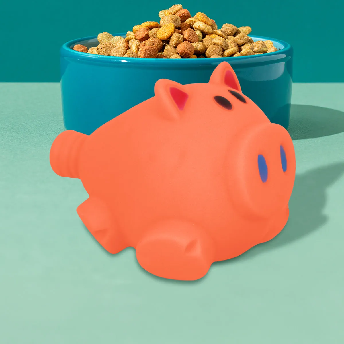 Juguete en Forma de Cerdito color Naranja para Mascota