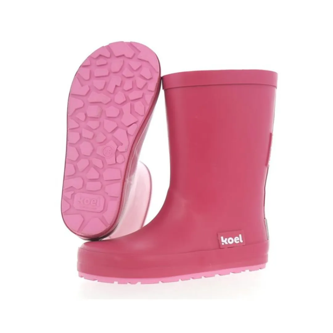 Koel4Kids Botas de Agua Barefoot Rosa