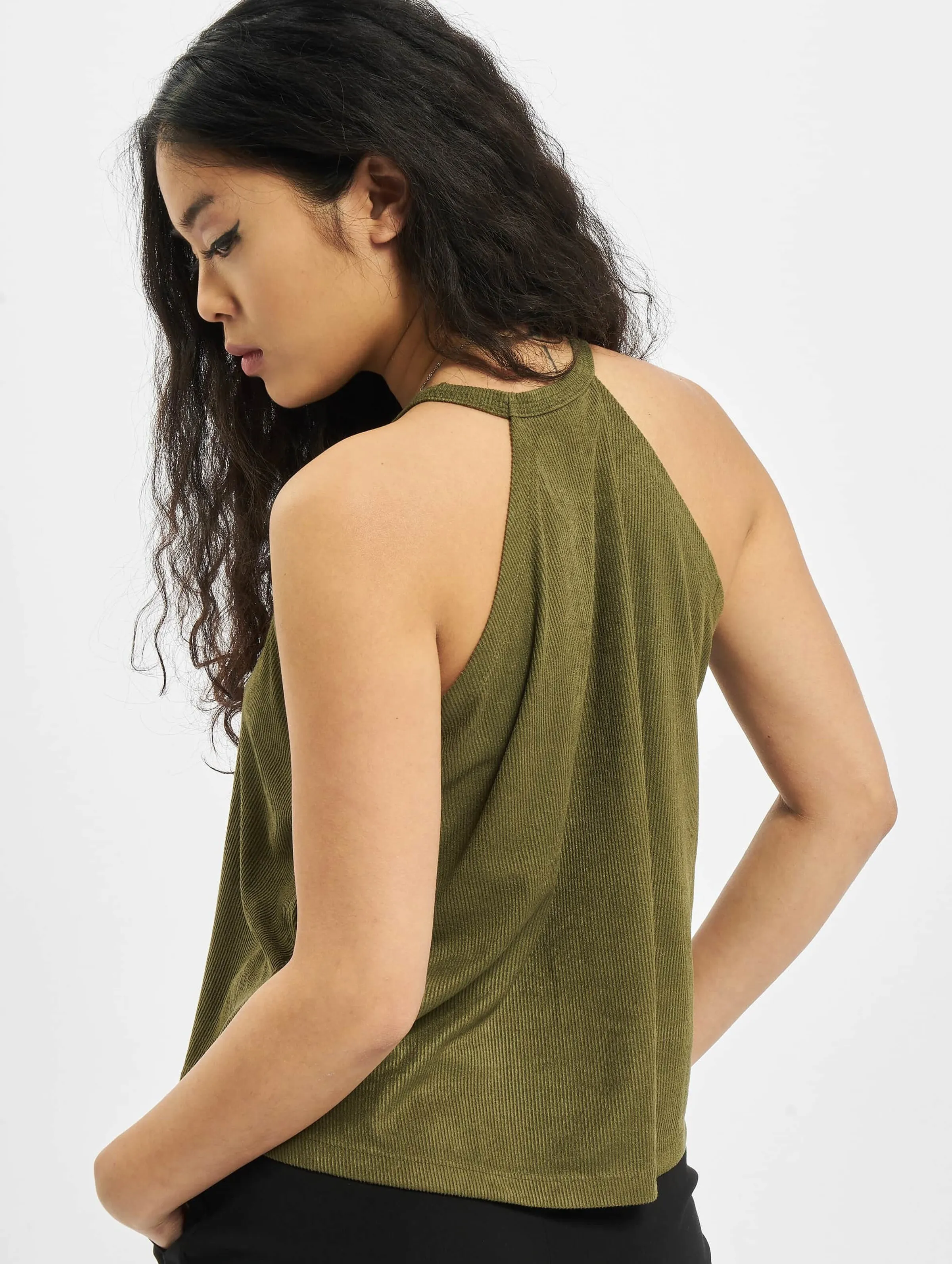 Ladies Peached Rib Neckholder