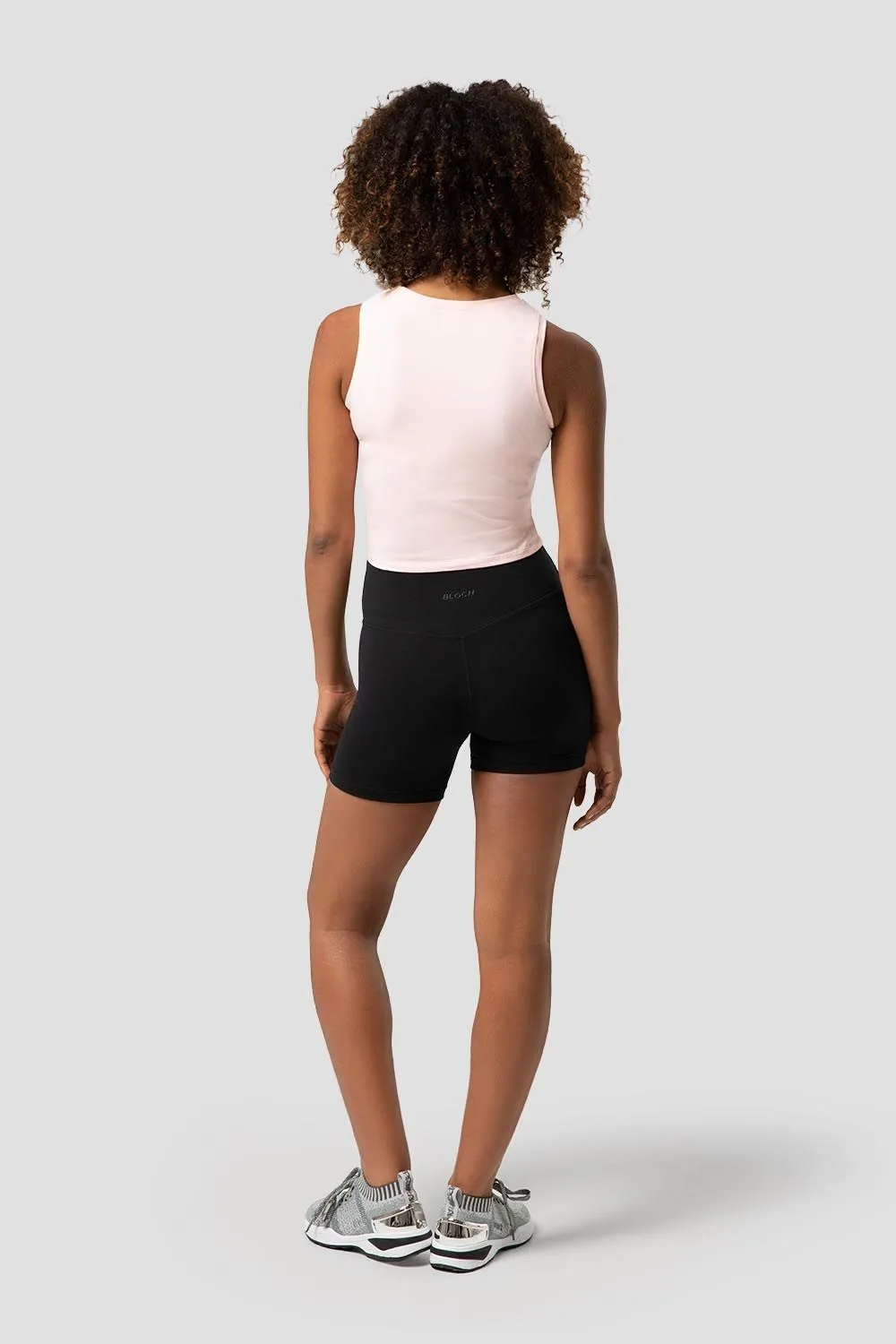 Ladies Tonal Bloch Print Crop Tank