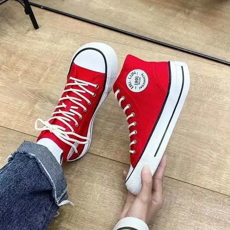 Lienzo casual de mujer 2024 encaje de primavera up up umba redonda de zapatos planos de punta redonda de zapatillas de zapatilla