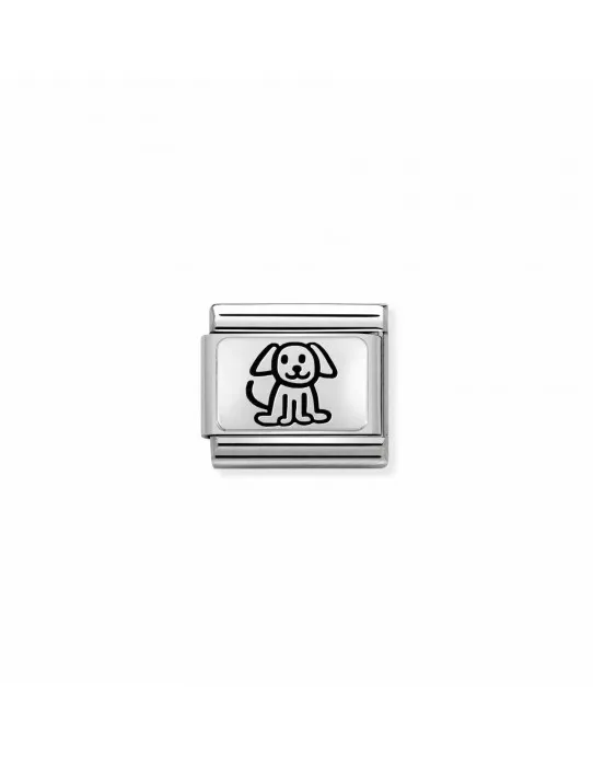 Link Nomination Acero y Plata "Perro" 330109 52