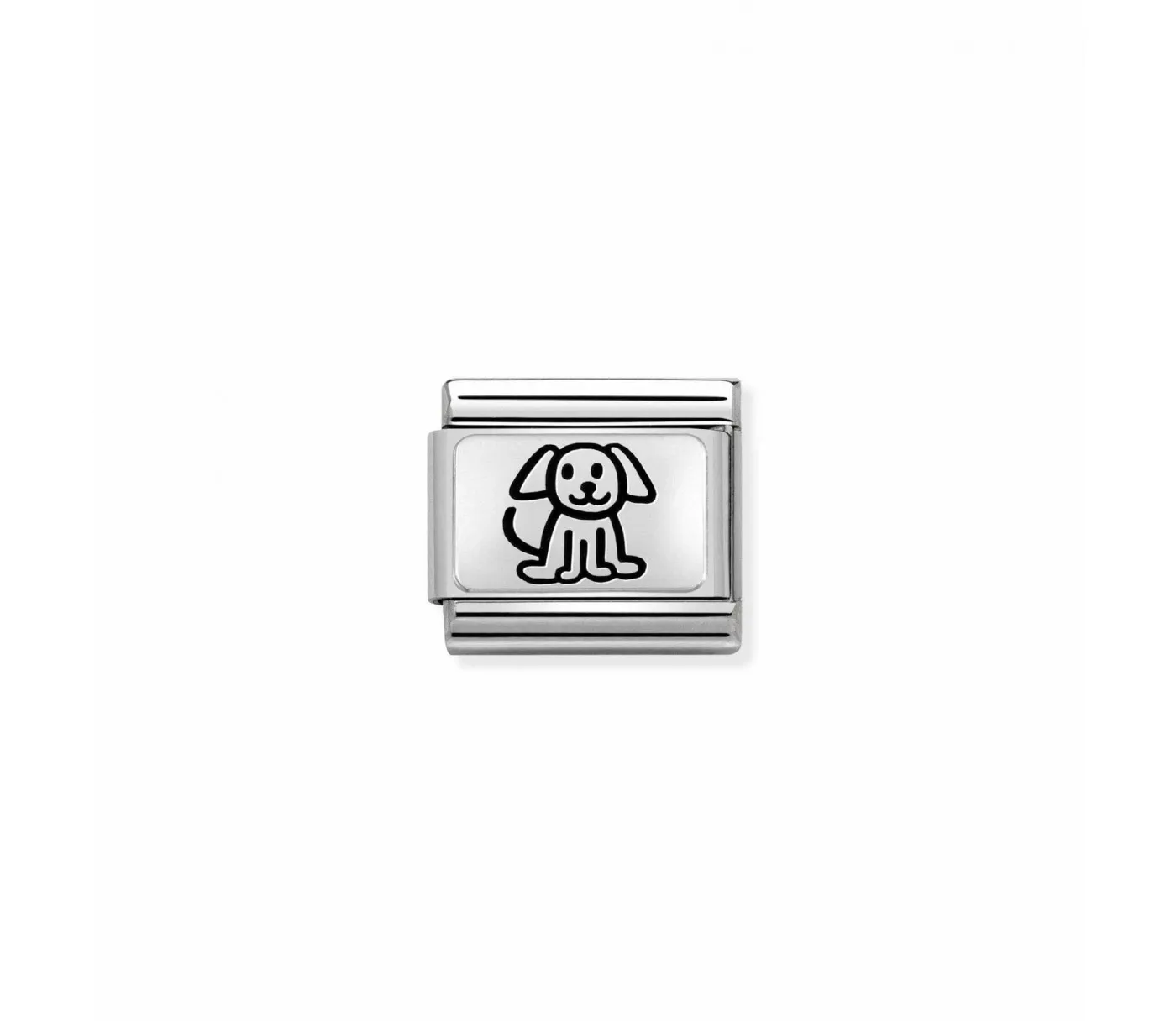 Link Nomination Acero y Plata "Perro" 330109 52