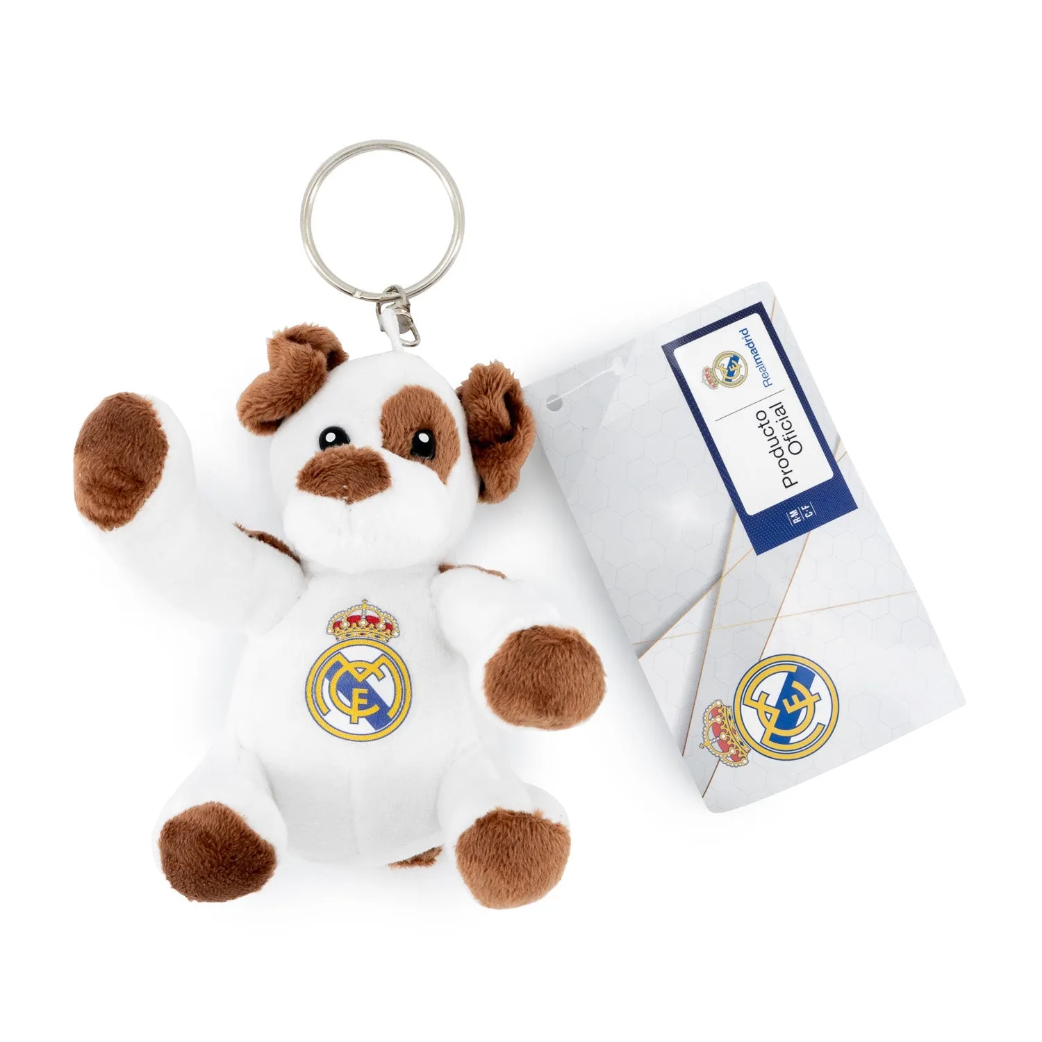 Llavero Perro Peluche Real Madrid