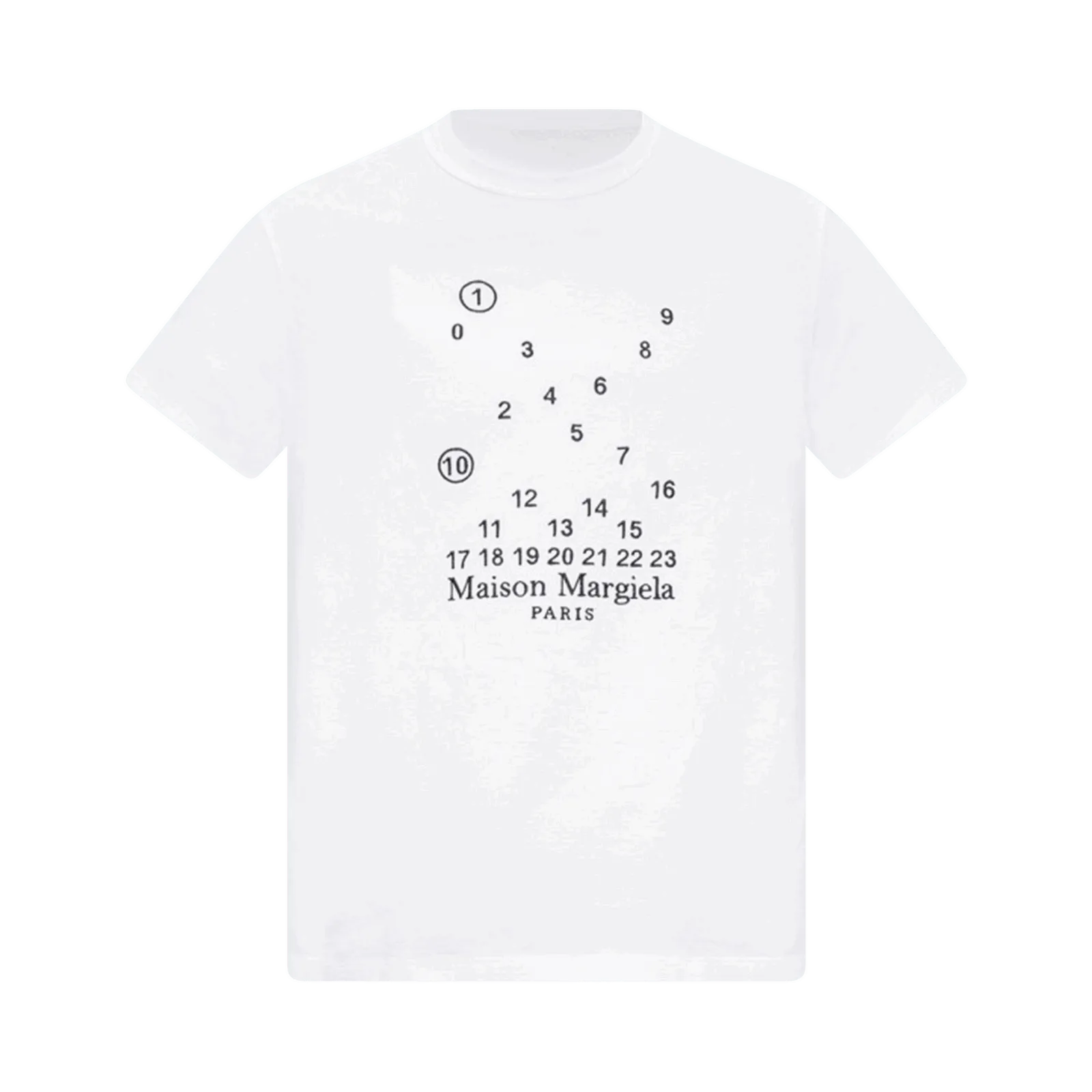 Maison Margiela Embroidered Numbers Logo Tee