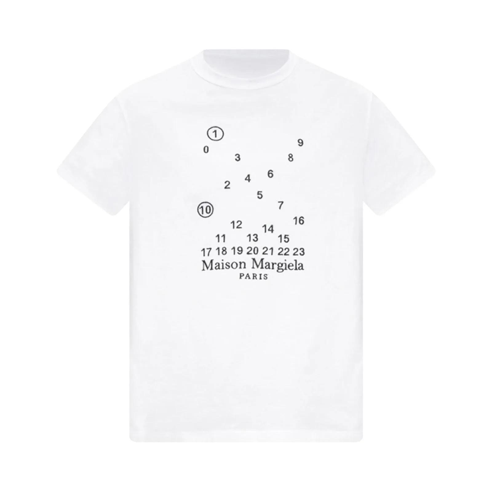 Maison Margiela Embroidered Numbers Logo Tee