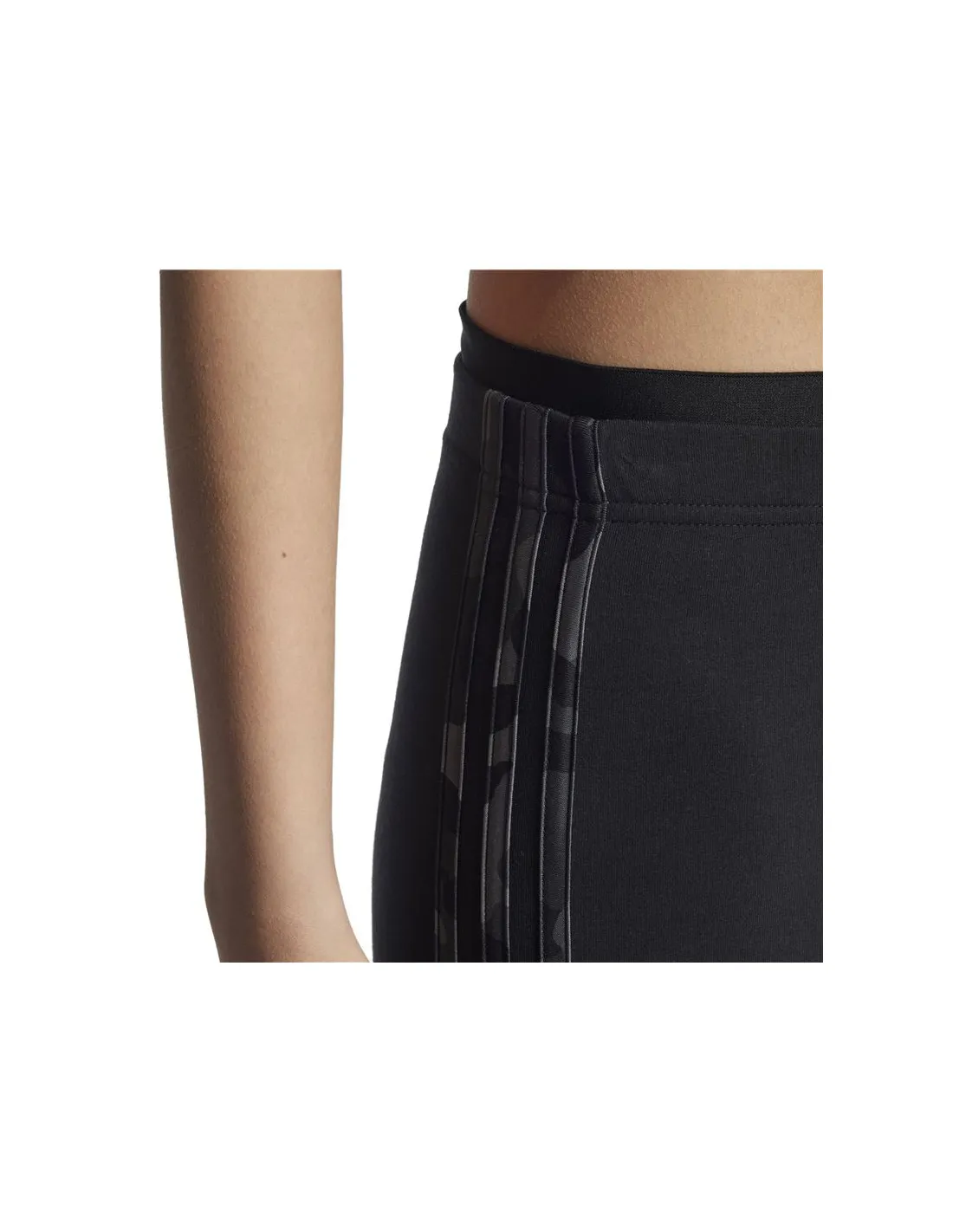 Mallas adidas Essentials 3 Bandas Camo Print 7/8 Length Mujer Negro