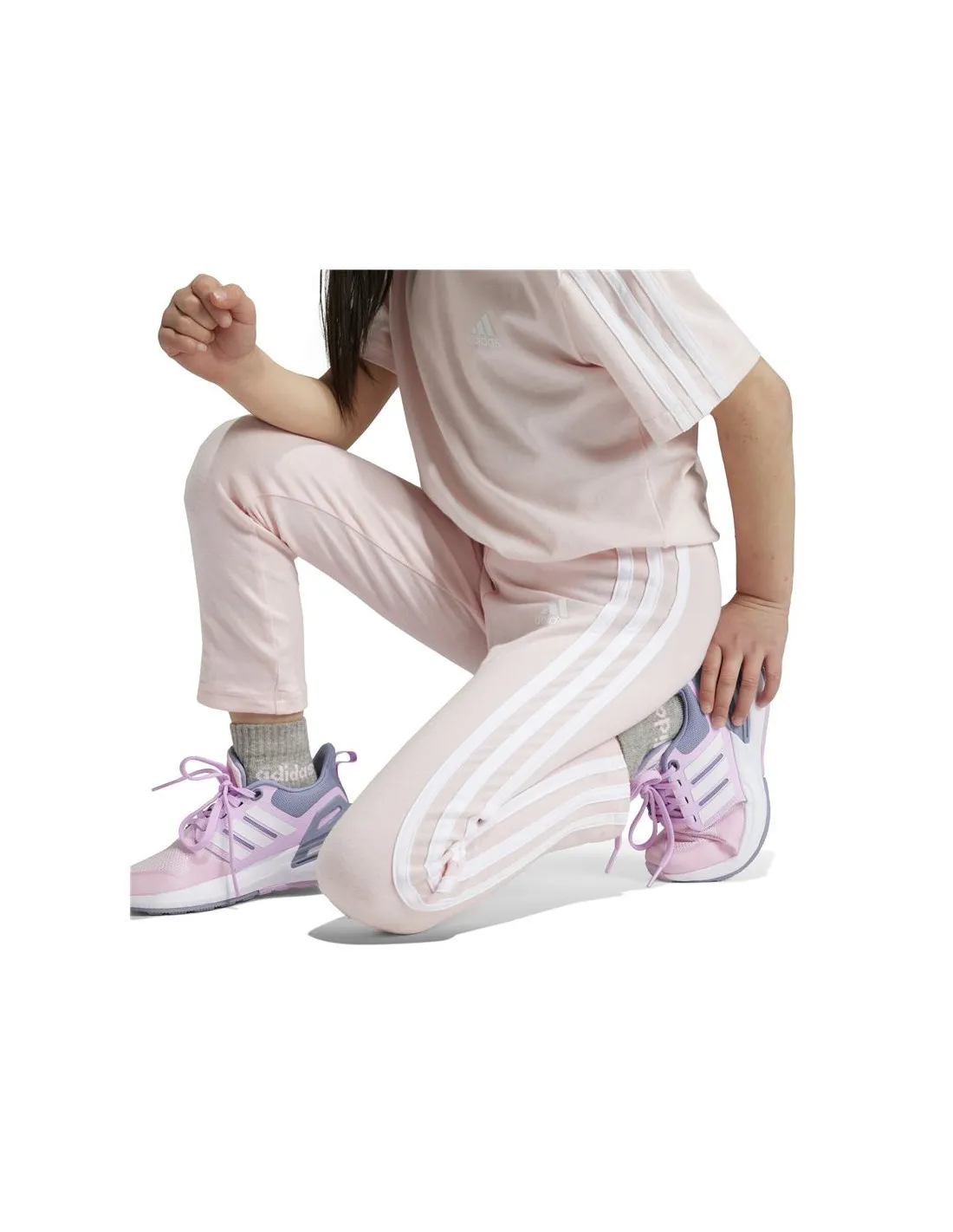 Mallas adidas Little Essentials 3 Bandas Infantil Rosa