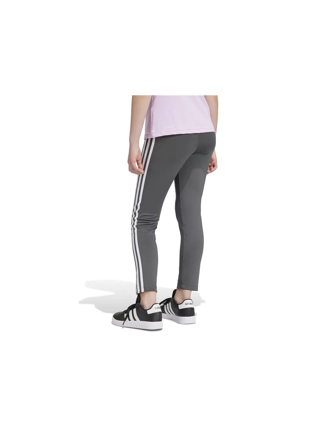 MALLAS DE FITNESS ADIDAS ESSENTIALS G TRES 3 BANDAS NIñA GRIS