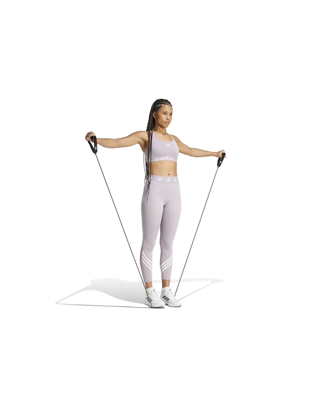 Mallas de Fitness adidas Essentials Techfit 3Bandas 7/8 Mujer Lila