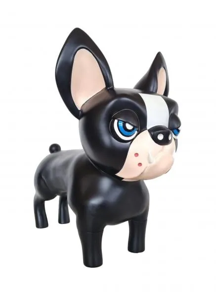 Maniquí de perro DSQUARED de resina negra DUP0001 34303740