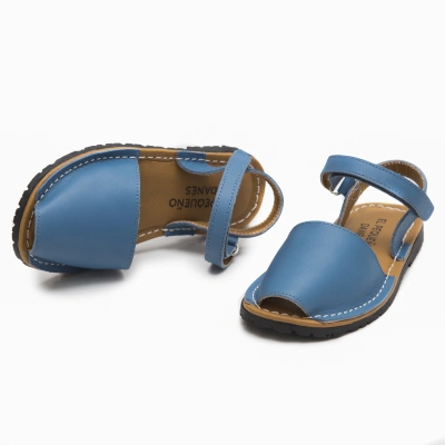 Menorquinas piel con velcro