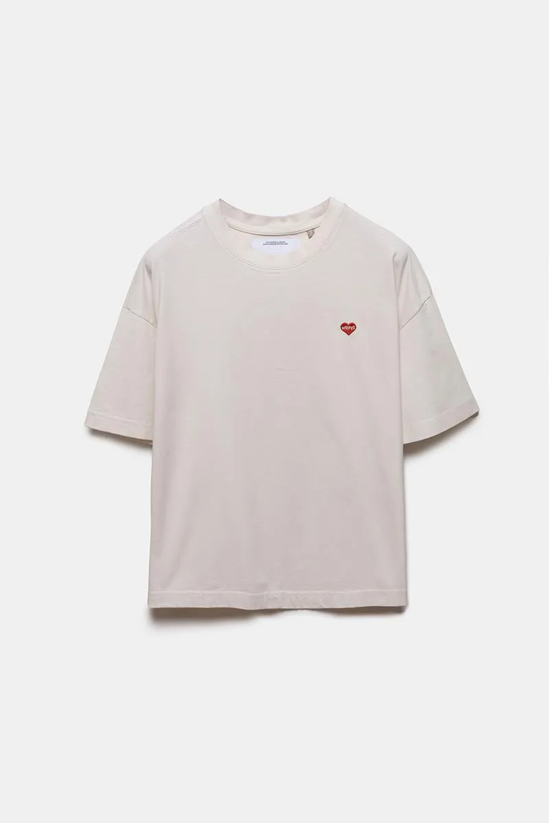 MEWS CLOTHING CAMISETA LIVE CREME MUJER