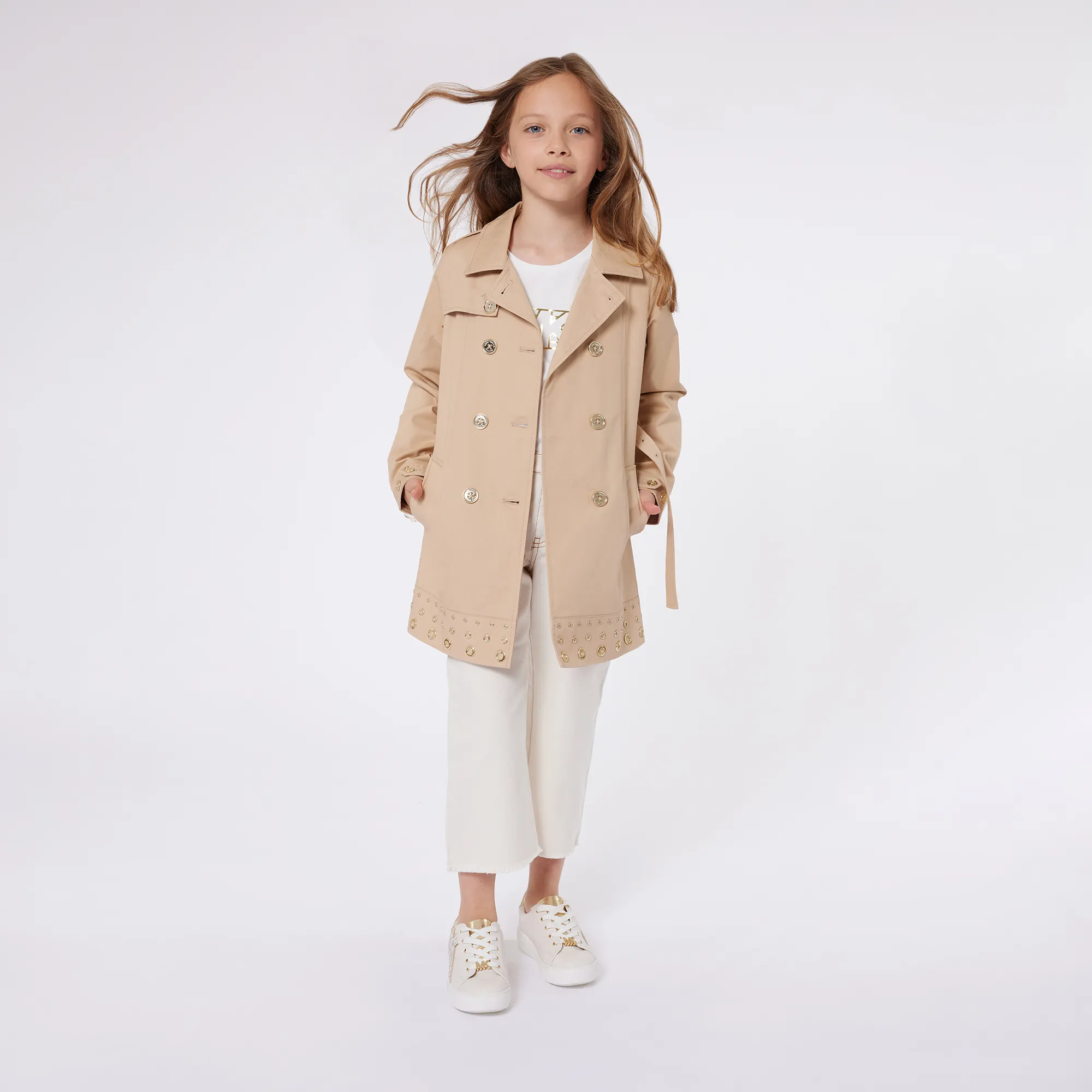 MICHAEL KORS Gabardina de algodón