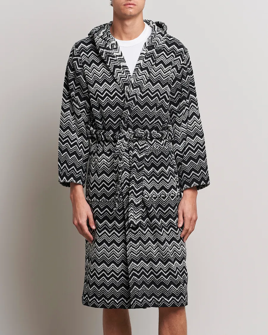 Missoni Home Keith Bathrobe Grey/Black