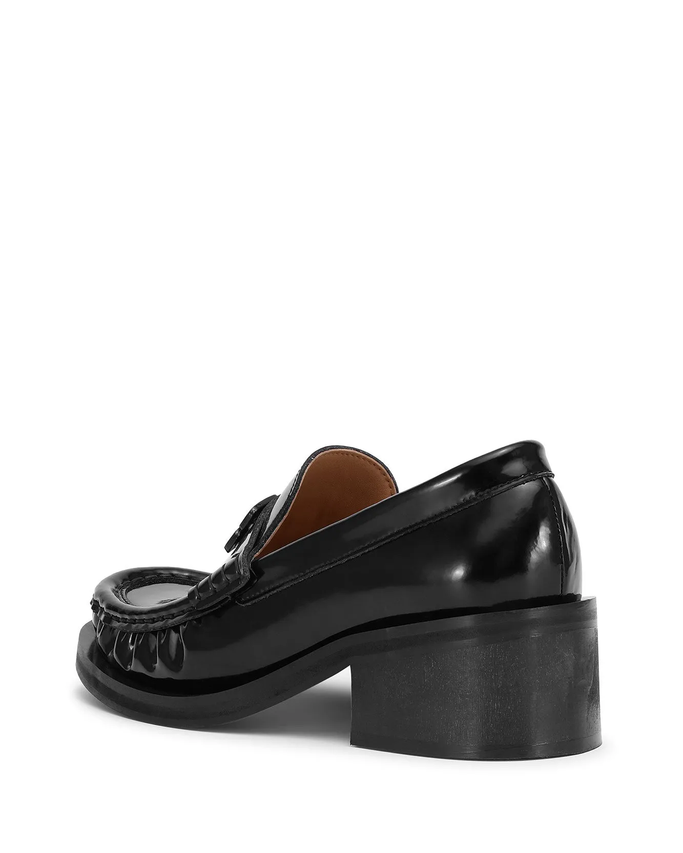 Mocasines negros con tacón