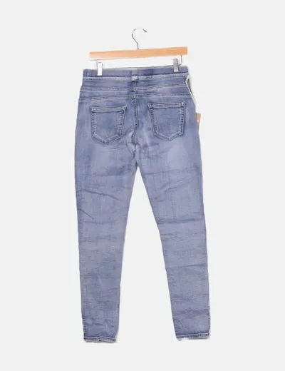 NoName Pantalón denim deslavado