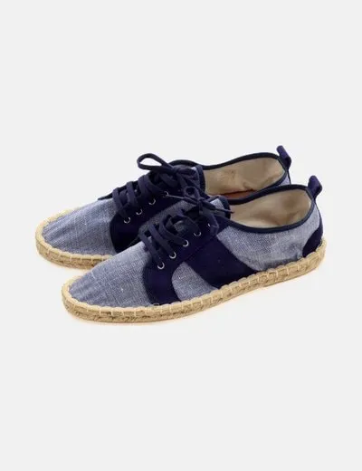 NOSOLO Alpargata azul cordones