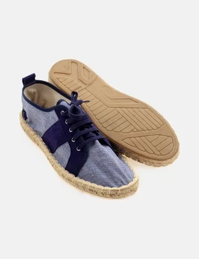 NOSOLO Alpargata azul cordones