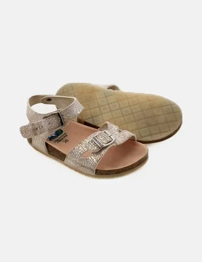Pablosky Sandalia beige glitter